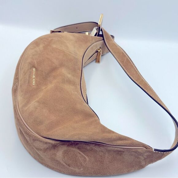 Michael Kors Avra Medium Convertible Sling Crossbody, bag, purse camel - Picture 8 of 12